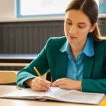 교사 성과평가 준비 팁 - **Prompt 1: The Reflective Teacher Preparing Her Dossier**
"A female elementary school teacher i...